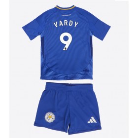 Leicester City Jamie Vardy #9 Heimtrikot 2024-25 Kurzarm (+ kurze hosen)